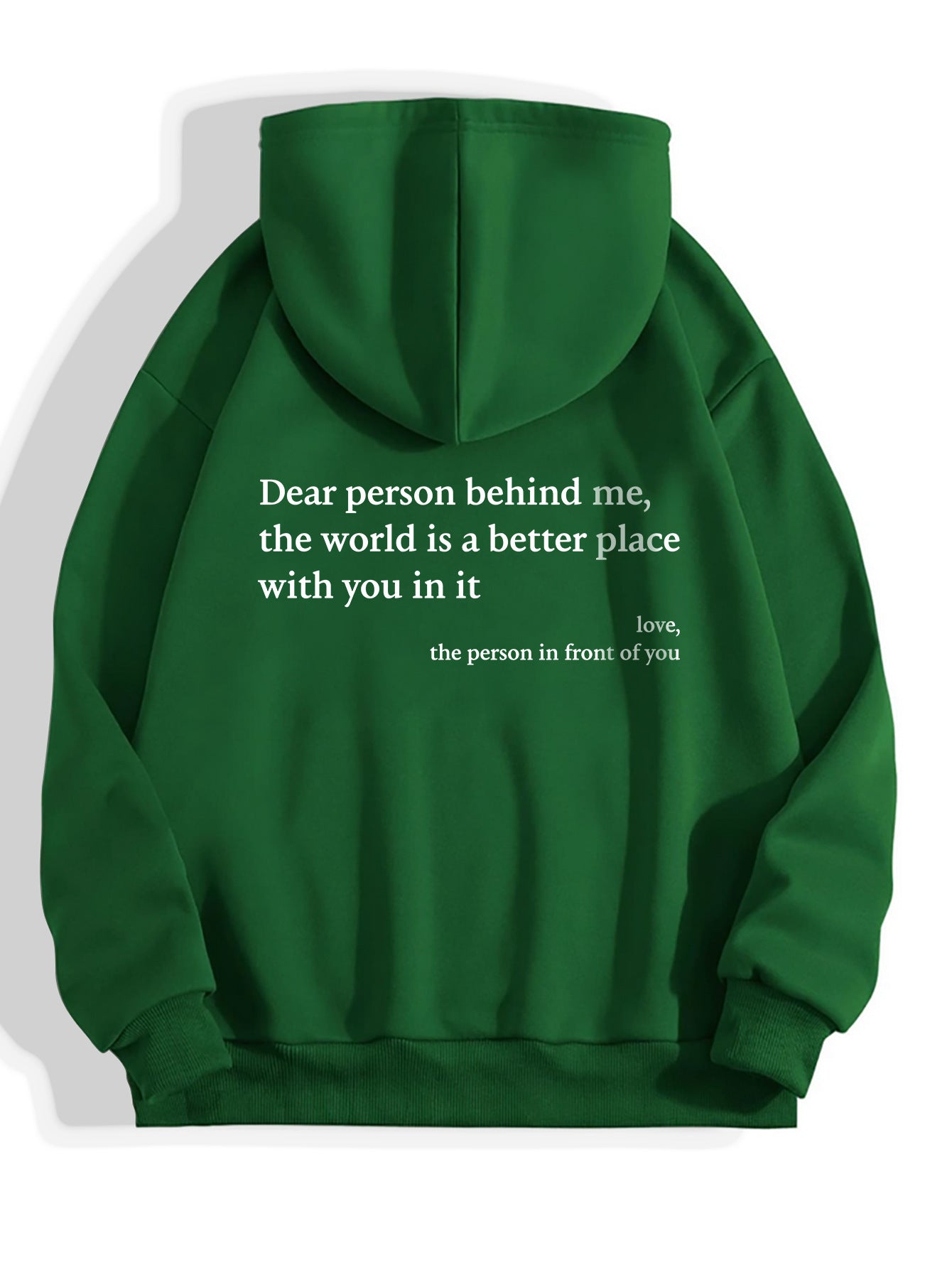 Kangaroo Pocket Drawstring Printed Hoodie